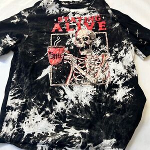 Black and White Graphic T-Shirt